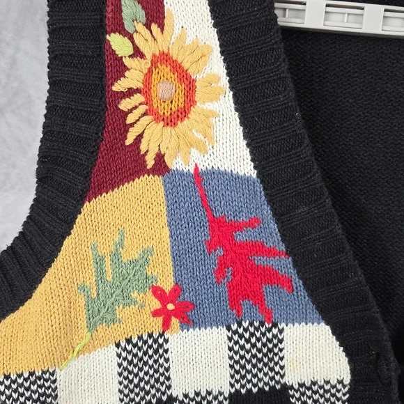 Blair Fall Rooster Knitted Vest Size Medium - Picture 3 of 10